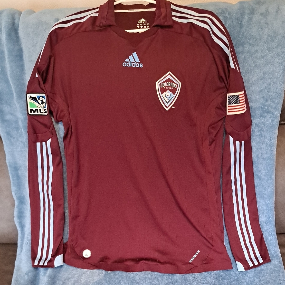 Adidas Red Long Sleeve Soccer Jersey